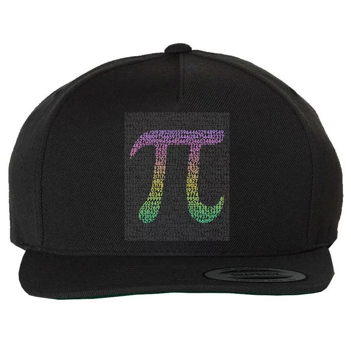 Pi for Teacher Vintage 3.14 Pi Digits Happy Pi Day Wool Snapback Cap