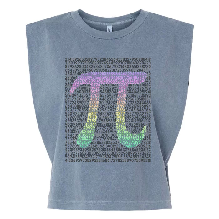 Pi for Teacher Vintage 3.14 Pi Digits Happy Pi Day Garment-Dyed Women's Muscle Tee