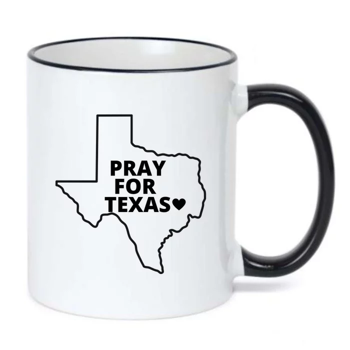 Pray For Texas Uvalde Strong Black Color Changing Mug