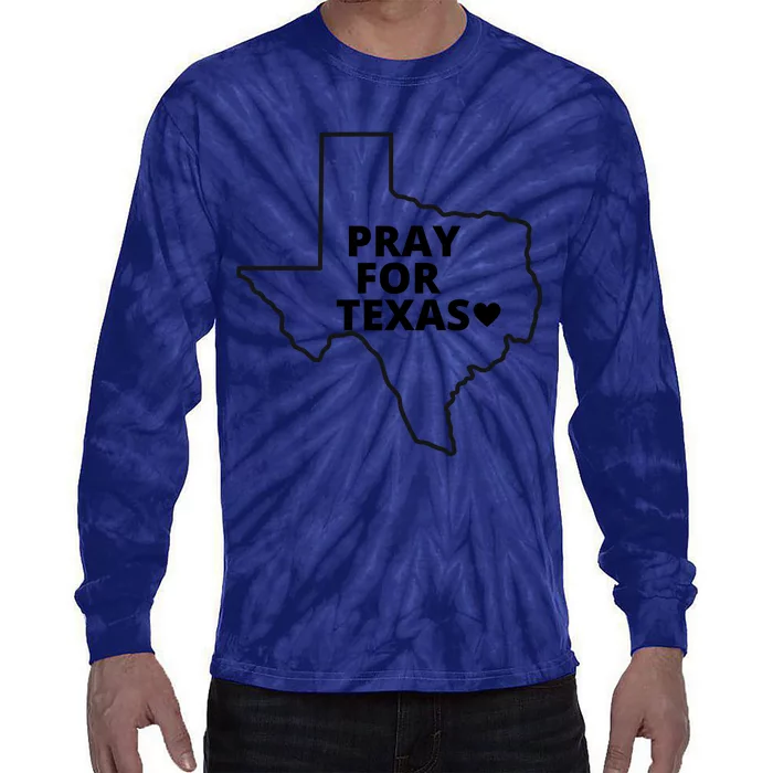 Pray For Texas Uvalde Strong Tie-Dye Long Sleeve Shirt