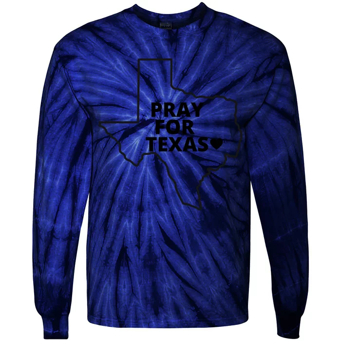 Pray For Texas Uvalde Strong Tie-Dye Long Sleeve Shirt