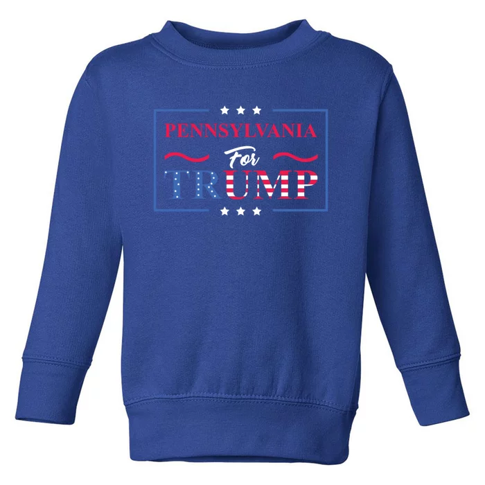 Pennsylvania For Trump Pro Vote Republican 2020 Gift Toddler Sweatshirt