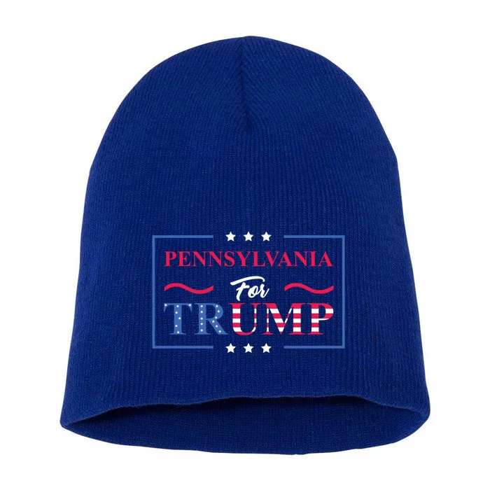 Pennsylvania For Trump Pro Vote Republican 2020 Gift Short Acrylic Beanie