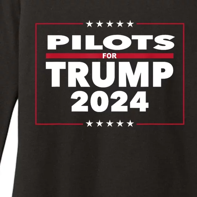 Pilots For Trump 2024 President Republican Pilots Womens CVC Long Sleeve Shirt