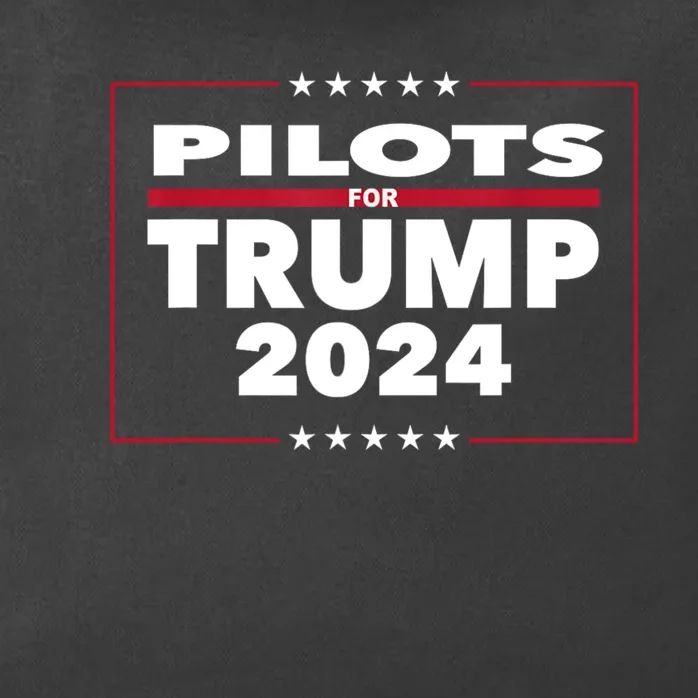 Pilots For Trump 2024 President Republican Pilots Zip Tote Bag