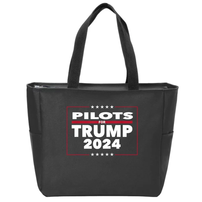 Pilots For Trump 2024 President Republican Pilots Zip Tote Bag