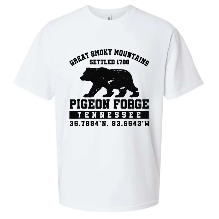 Pigeon Forge Tennessee Bear Great Smoky Mountains Sueded Cloud Jersey T-Shirt