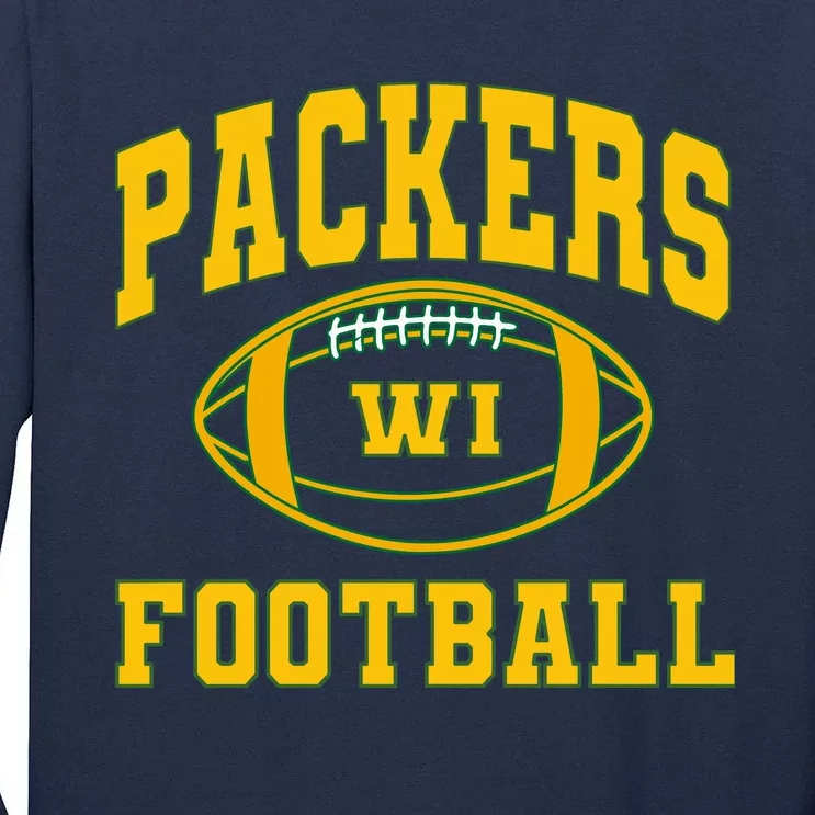 Packers Football Team Fan Tall Long Sleeve T-Shirt