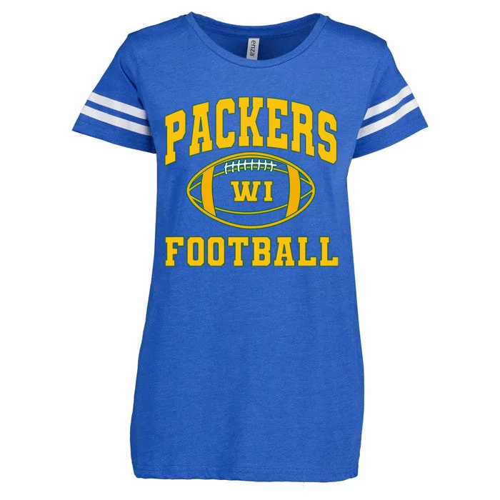 Packers Football Team Fan Enza Ladies Jersey Football T-Shirt