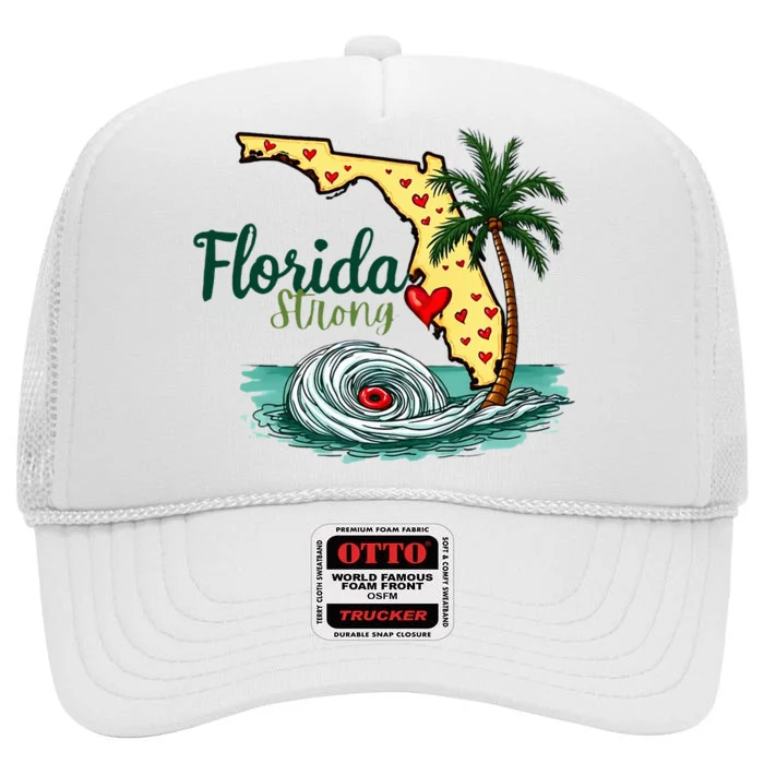 Pray For Tampa Bay Florida Strong High Crown Mesh Trucker Hat