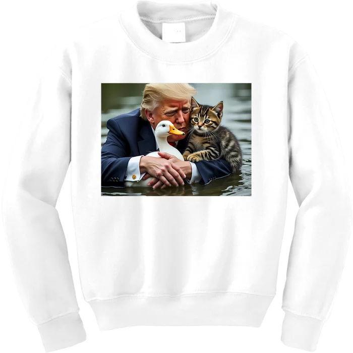 Pets For Trump Protect Our Pets Save Our Pets Kids Sweatshirt