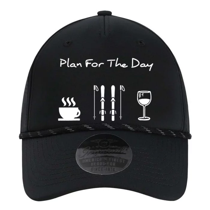 Plan For The Day Ski Heartbeat Skier Skiing Gift For Skier Performance The Dyno Cap