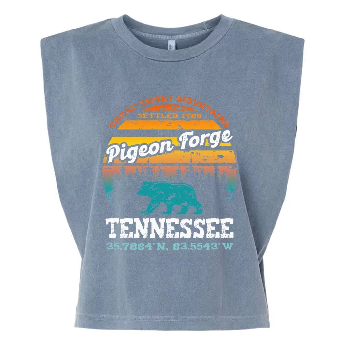 Pigeon Forge Tennessee Great Smoky Mountains Trip Gifts Garment-Dyed Women's Muscle Tee