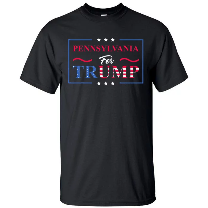 Pennsylvania For Trump Pro Vote Republican 2024 Tall T-Shirt