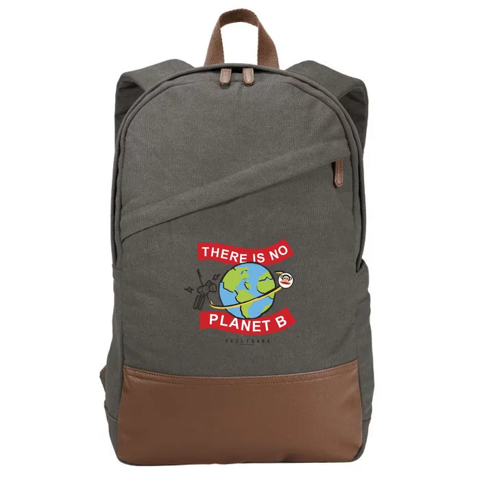 Paul Frank There Is No Planet B Retro Earth Day Logo Gift Cotton Canvas Backpack