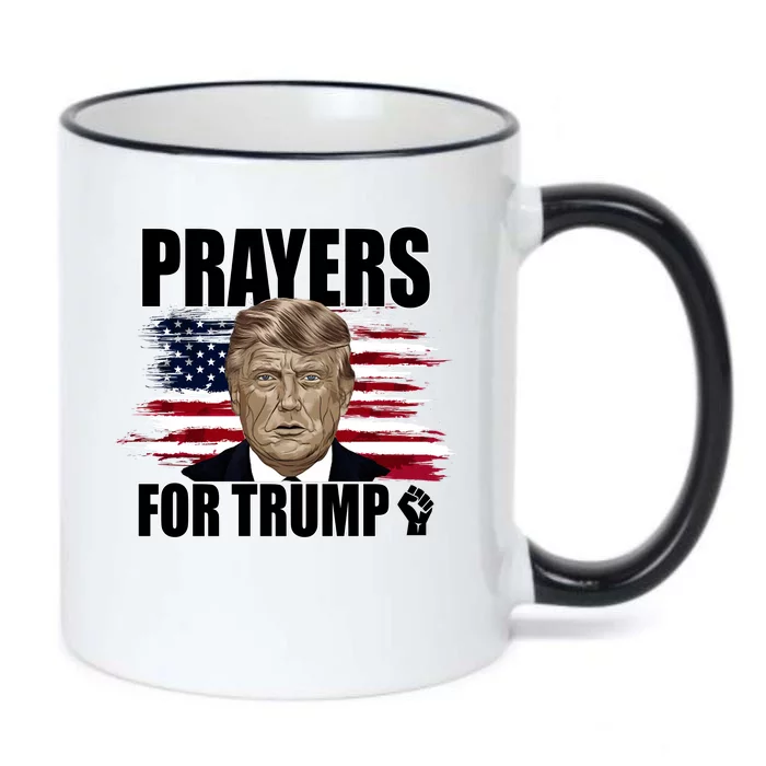 Prayers For Trump 2024 Usa Election Black Color Changing Mug