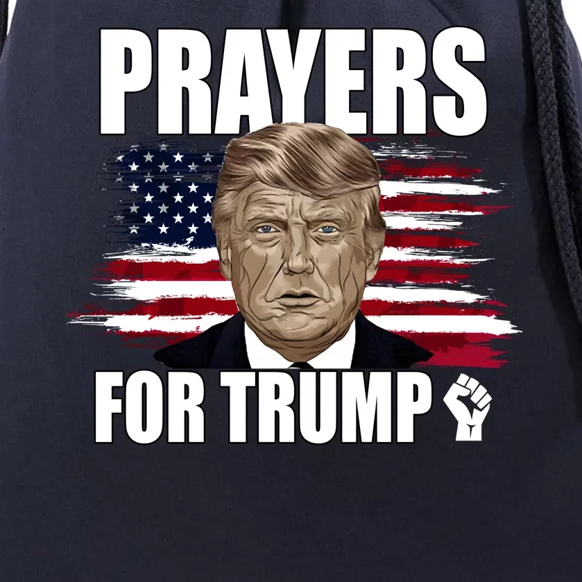 Prayers For Trump 2024 Usa Election Drawstring Bag