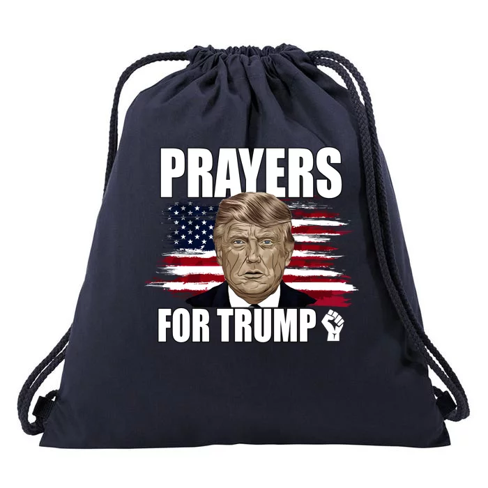 Prayers For Trump 2024 Usa Election Drawstring Bag