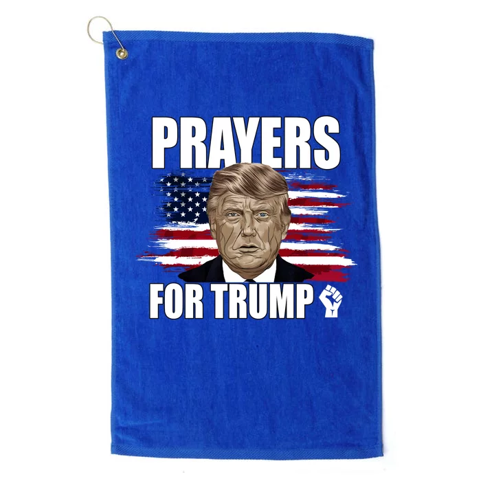 Prayers For Trump 2024 Usa Election Platinum Collection Golf Towel