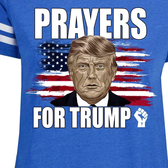 Prayers For Trump 2024 Usa Election Enza Ladies Jersey Football T-Shirt