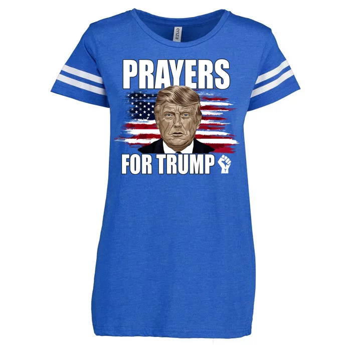 Prayers For Trump 2024 Usa Election Enza Ladies Jersey Football T-Shirt