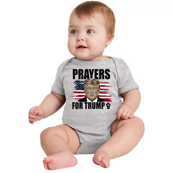 Prayers For Trump 2024 Usa Election Baby Bodysuit