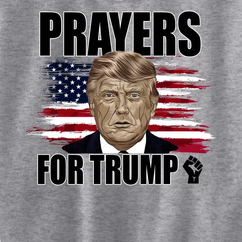 Prayers For Trump 2024 Usa Election Kids Sweatshirt