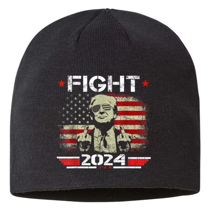 President Fight Trump Shooting Makes Me Stronger Trump 2024 8 1/2in Sustainable Knit Beanie