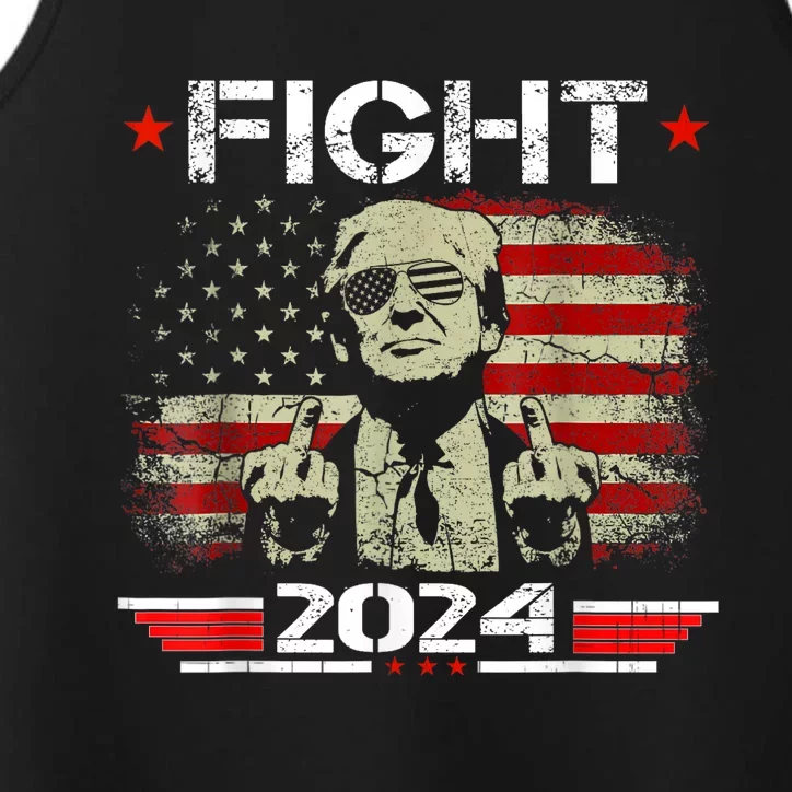 President Fight Trump Shooting Makes Me Stronger Trump 2024 Performance Tank