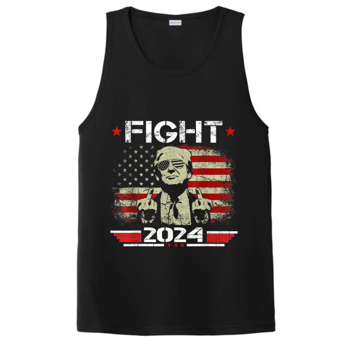 President Fight Trump Shooting Makes Me Stronger Trump 2024 Performance Tank