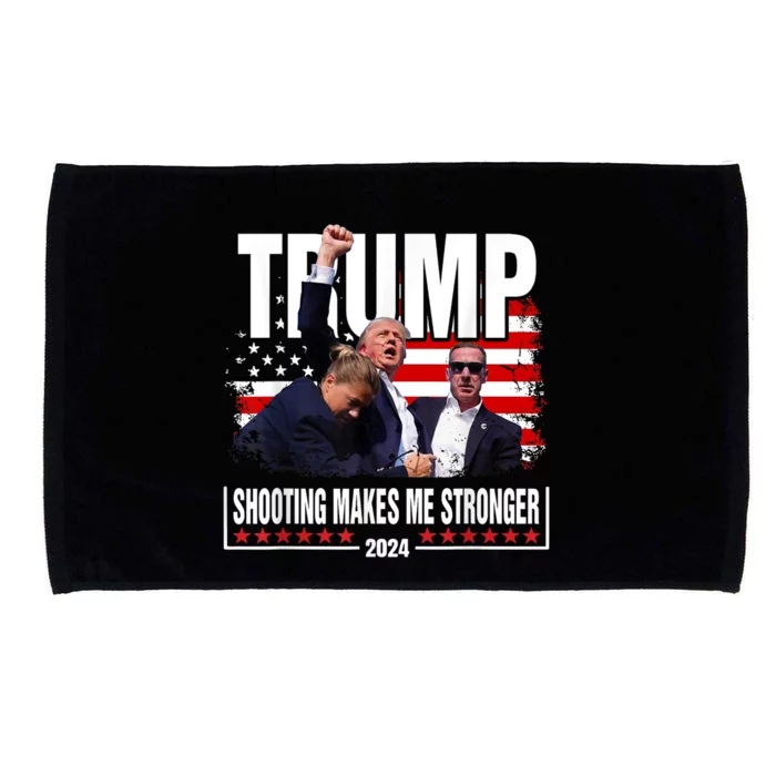 President Fight Trump Shooting Makes Me Stronger Trump 2024 Microfiber Hand Towel