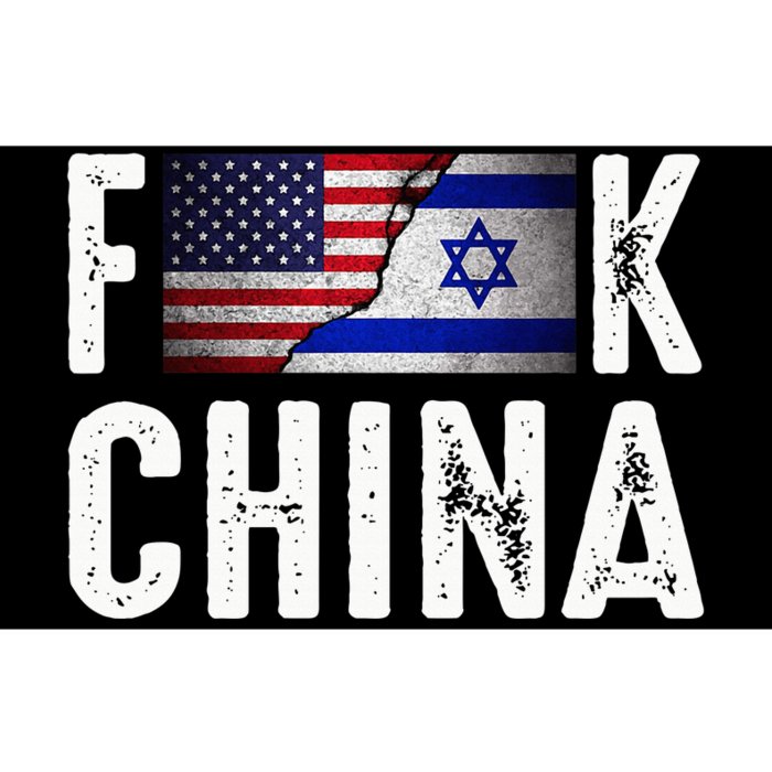 Pray For the Peace US Israel Flag Anti-China Bumper Sticker