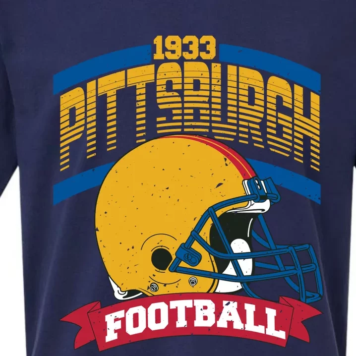 Pittsburgh Football Team Supporter 1933 Sueded Cloud Jersey T-Shirt