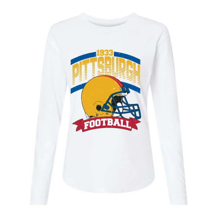 Pittsburgh Football Team Supporter 1933 Womens Cotton Relaxed Long Sleeve T-Shirt