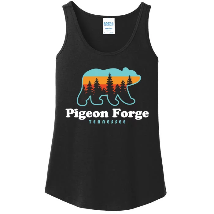 Pigeon Forge TN Bear Great Smoky Mountains Ladies Essential Tank