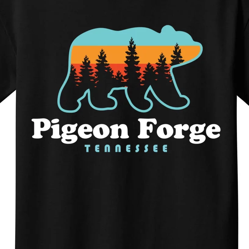 Pigeon Forge TN Bear Great Smoky Mountains Kids T-Shirt