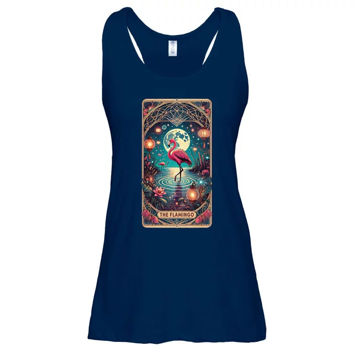 Pink Flamingo Tarot Card Flamingo For Man Woman Ladies Essential Flowy Tank