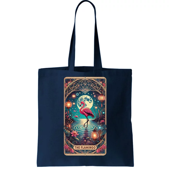 Pink Flamingo Tarot Card Flamingo For Man Woman Tote Bag