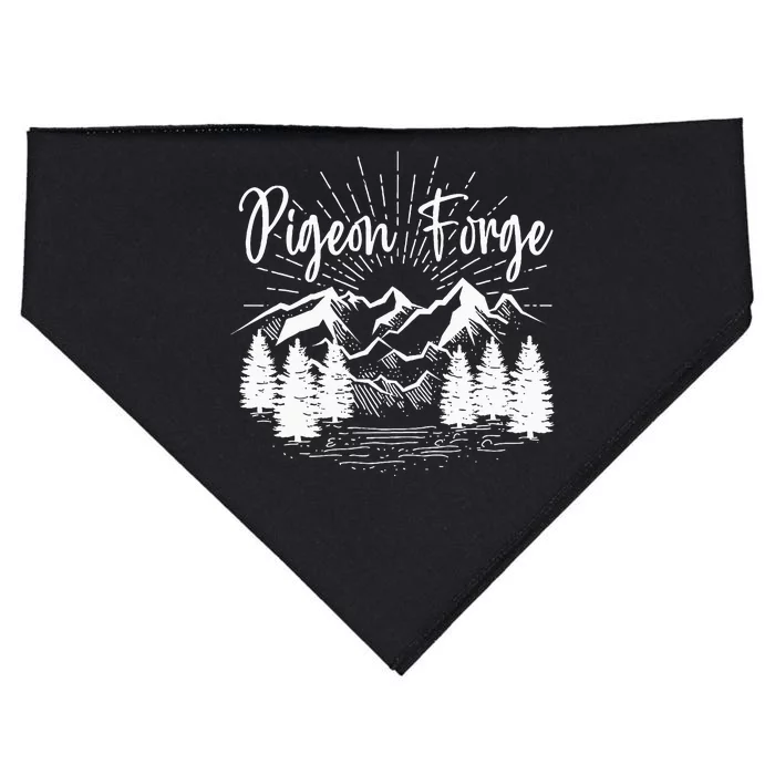 Pigeon Forge Tennessee Great Smoky Mountains National Park USA-Made Doggie Bandana