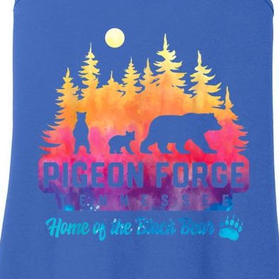 Pigeon Forge Tennessee Bear Great Smoky Mountains Tie Dye Ladies Essential Tank