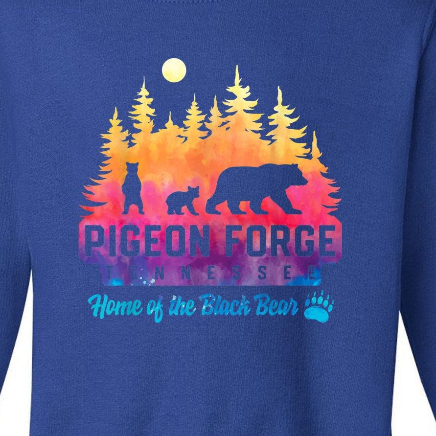 Pigeon Forge Tennessee Bear Great Smoky Mountains Tie Dye Toddler Sweatshirt