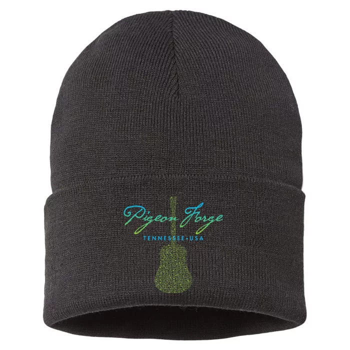 Pigeon Forge Tennessee Musicthemed Design Sustainable Knit Beanie