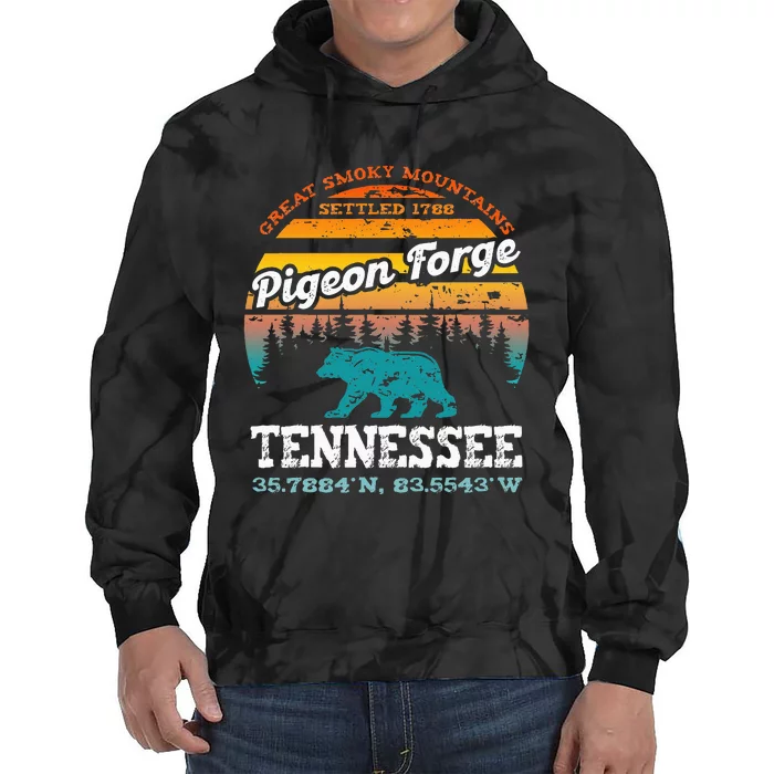 Pigeon Forge Tennessee Great Smoky Mountains Trip Gifts Tie Dye Hoodie