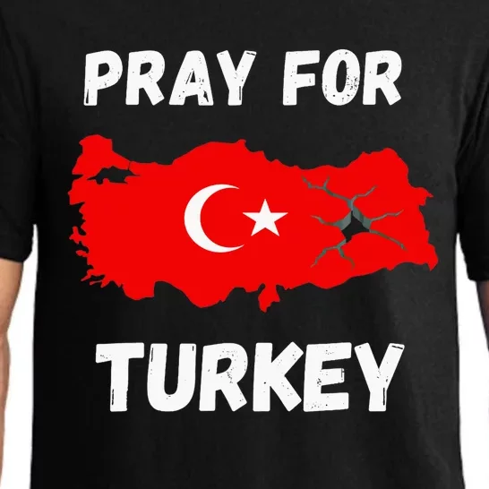 Pray For Turkey & Syria Flag Earthquake In Turkey Syria Love Pajama Set