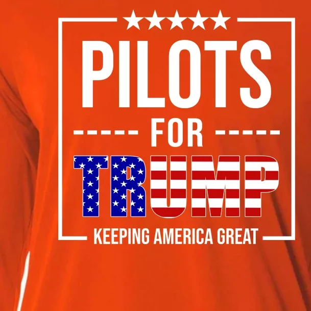 Pilots For Trump Keeping America First Cooling Performance Long Sleeve Crew