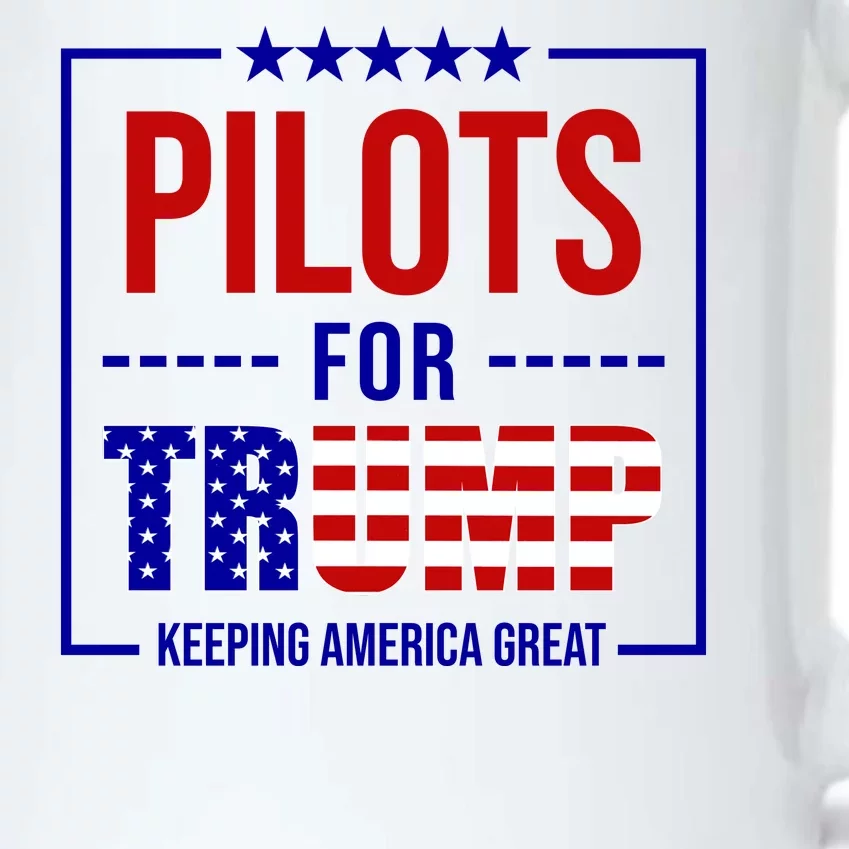 Pilots For Trump Keeping America First Black Color Changing Mug