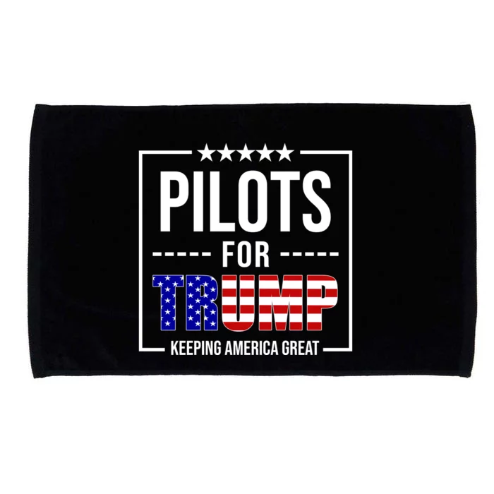 Pilots For Trump Keeping America First Microfiber Hand Towel