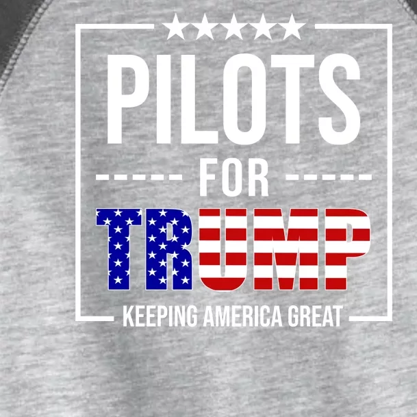 Pilots For Trump Keeping America First Toddler Fine Jersey T-Shirt