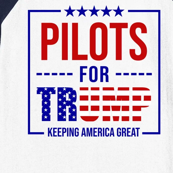 Pilots For Trump Keeping America First Baseball Sleeve Shirt