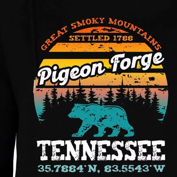 Pigeon Forge Tennessee Great Smoky Mountains Trip Gifts Womens Funnel Neck Pullover Hood